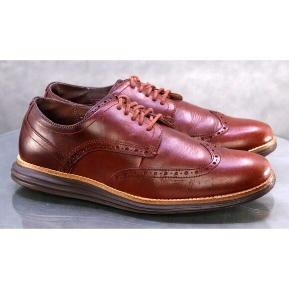 Cole Haan Original Grand Men\'s Wingtip Oxfords Dress Shoes Size 9 Leather C26472 main image 4